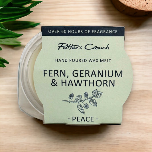 Peace Wellness Melt Pott with Fern, Geranium & Hawthorn