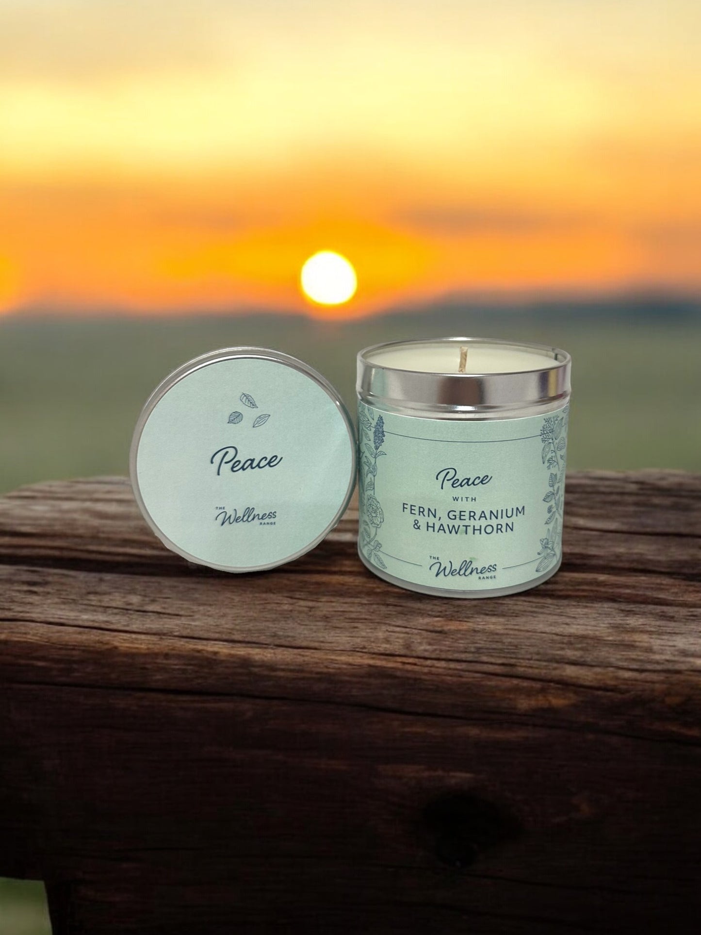 Peace Wellness Candle with Fern, Geranium & Hawthorn