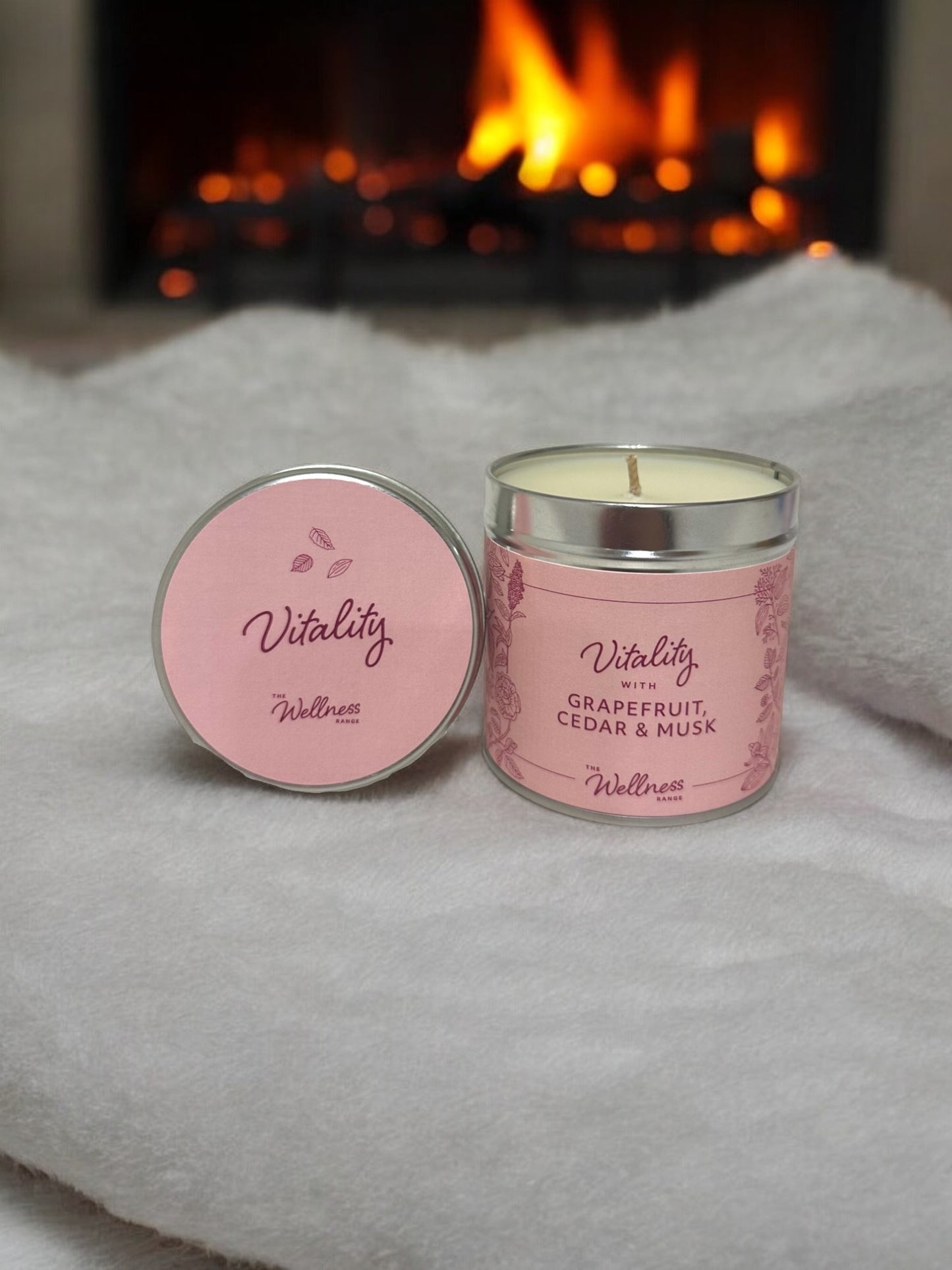 Vitality Wellness Candle with Grapefruit, Cedar & Musk