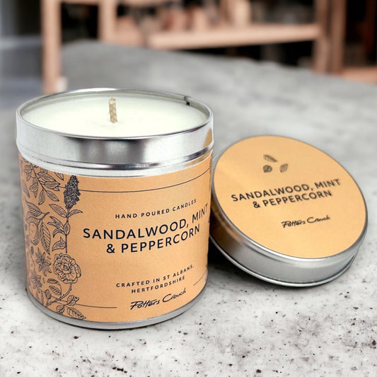 Strength Sandalwood, Mint & Peppercorn Wellness Candle