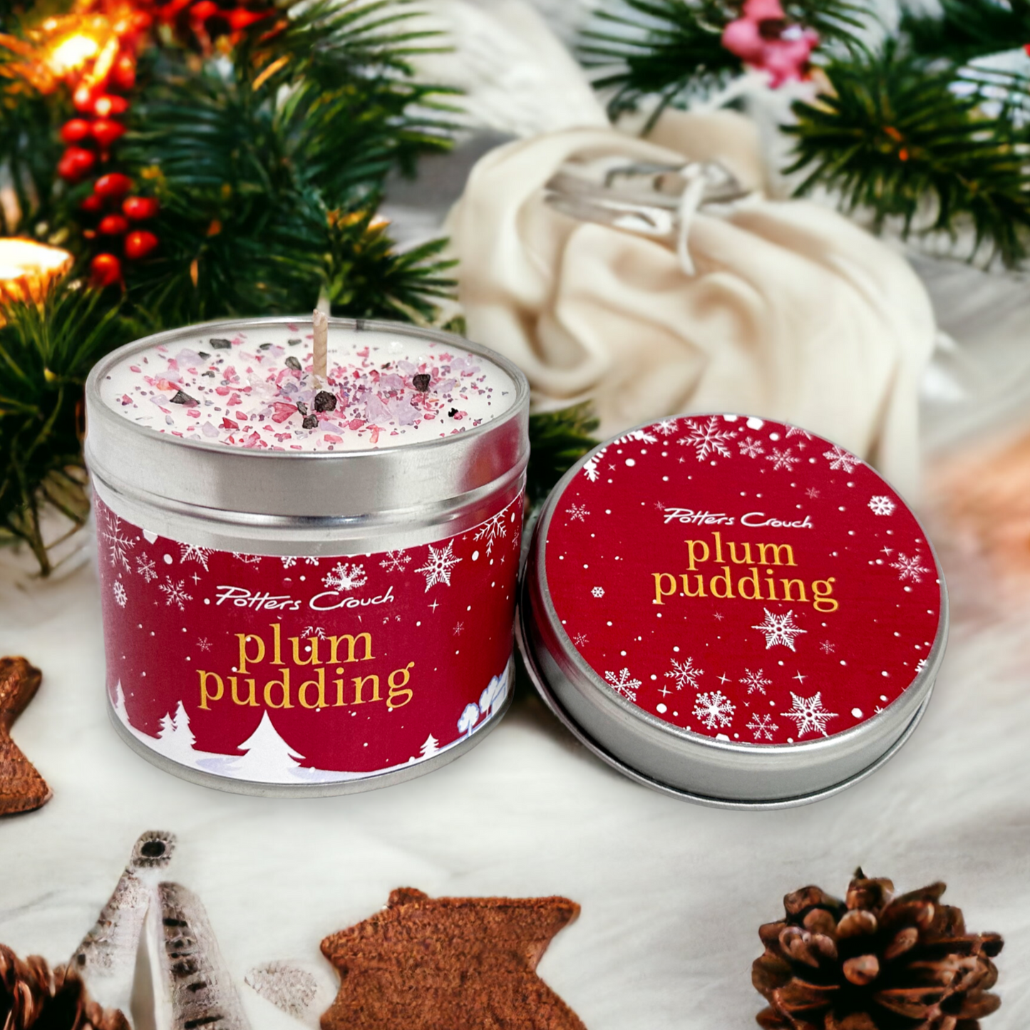 Plum Pudding Candle