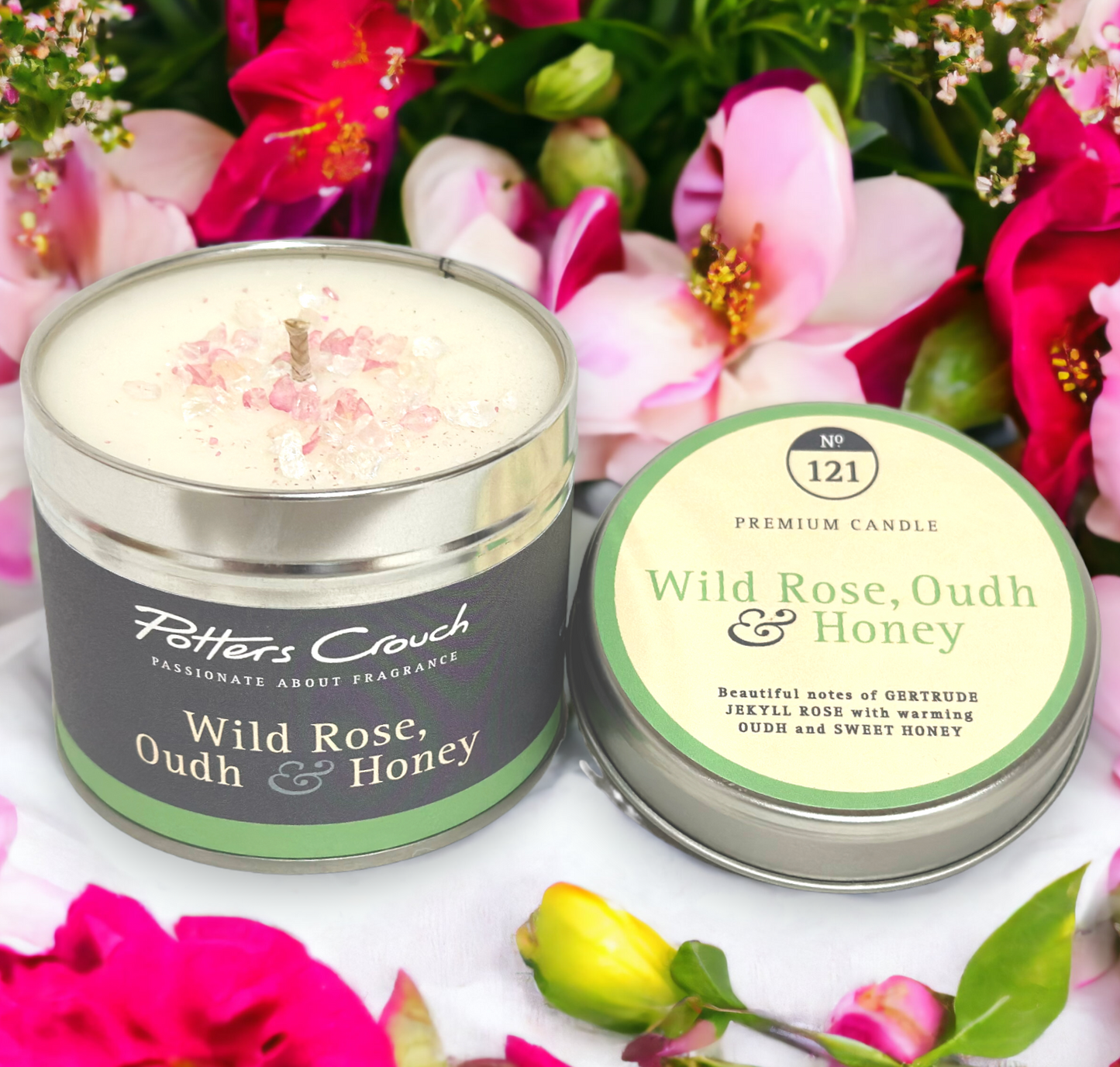 Luxurious Gertrude Jekyll & Hermione roses combine in this traditional rose fragrance. Voted best rose fragrance by the National Rose Society.