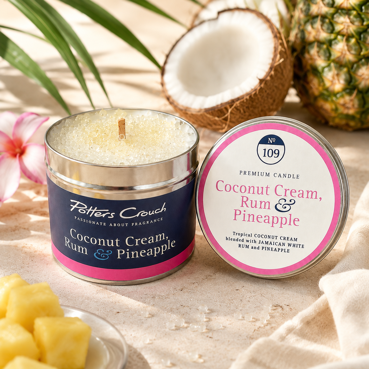 Coconut Cream, Rum & Pineapple Candle