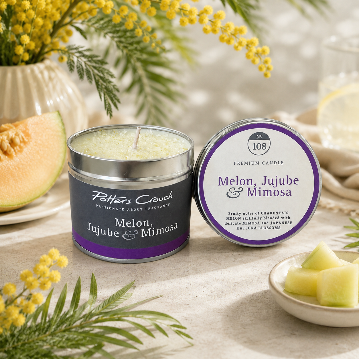 Melon, Jujube & Mimosa Candle