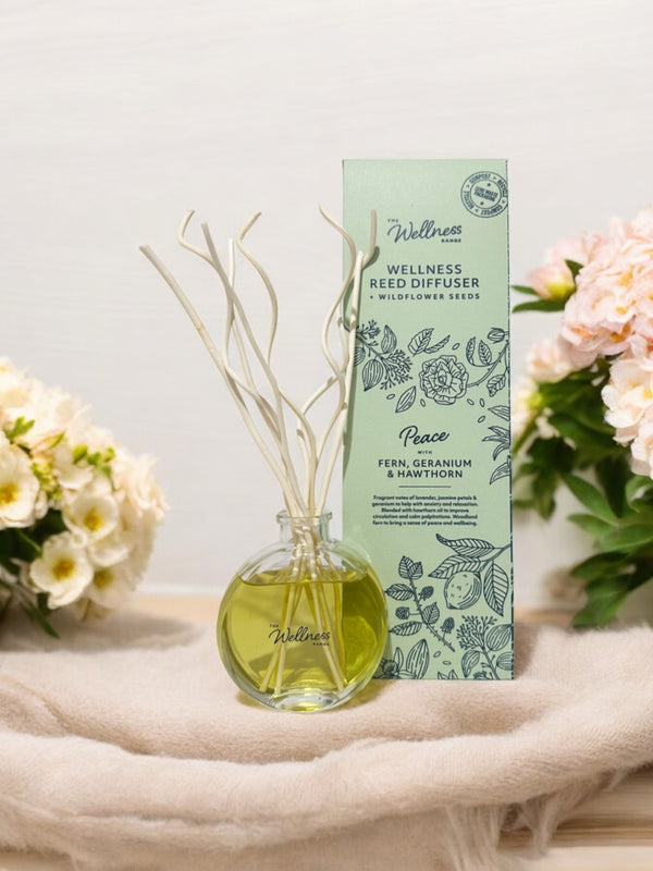 Peace - Fern, Geranium & Hawthorn Wellness Reed Diffuser – Potters ...