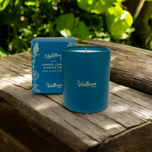 Uplift Wellness Glass Candle with Juniper, Lemon & Kaffir Lime