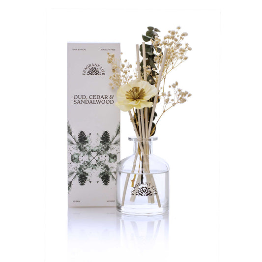 Oud, Cedar & Sandalwood Premium Bouquet Diffuser