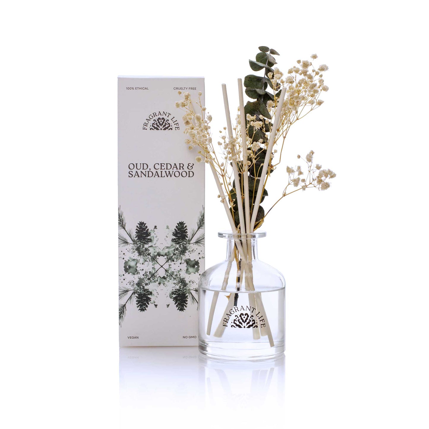 Oud, Cedar & Sandalwood Premium Bouquet Diffuser