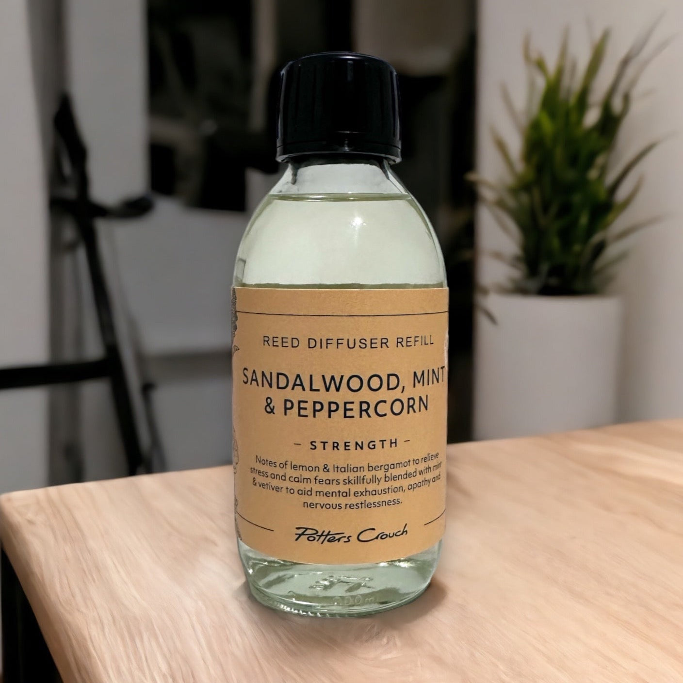 Strength Diffuser Refill with Sandalwood, Mint & Peppercorn