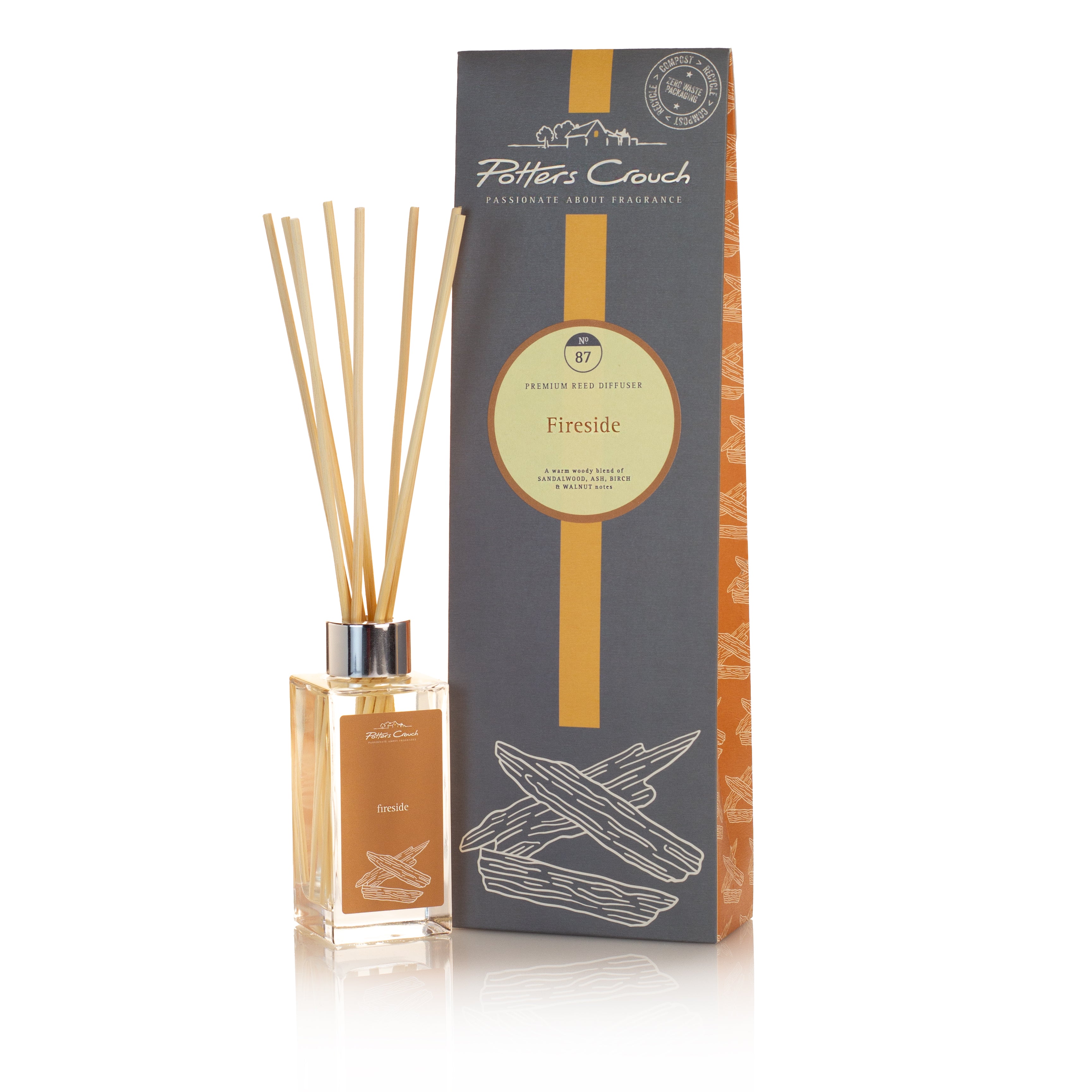 Fireside Reed Diffuser – Potters Crouch Candles