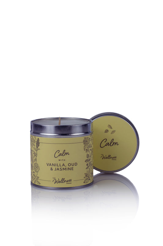 Calm - Vanilla, Oud & Jasmine Wellness Candle