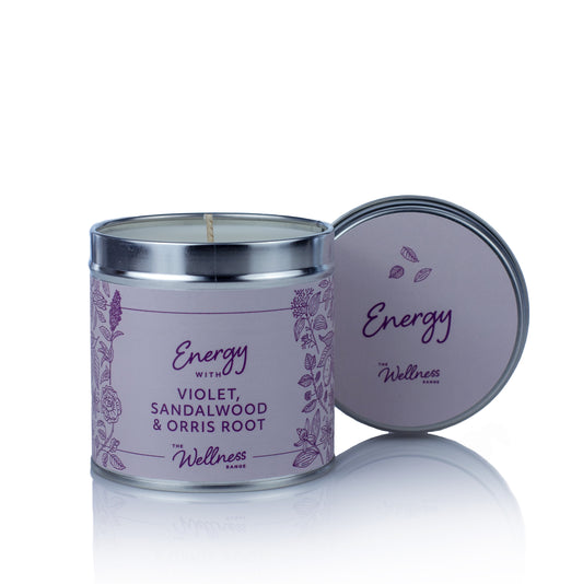 Energy - Violet, Sandalwood & Orris Root Wellness Candle
