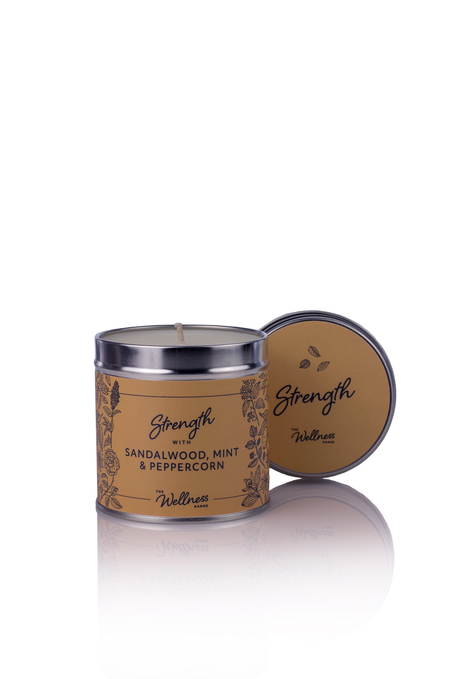 Strength - Sandalwood, Mint & Peppercorn Wellness Candle