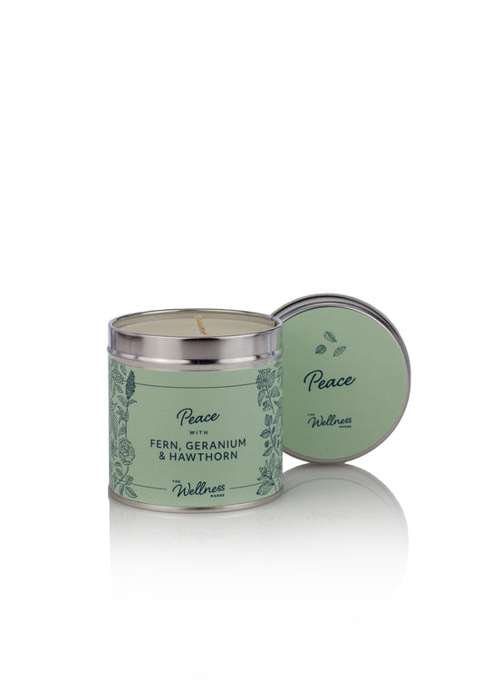 Peace - Fern, Geranium & Hawthorn Wellness Candle