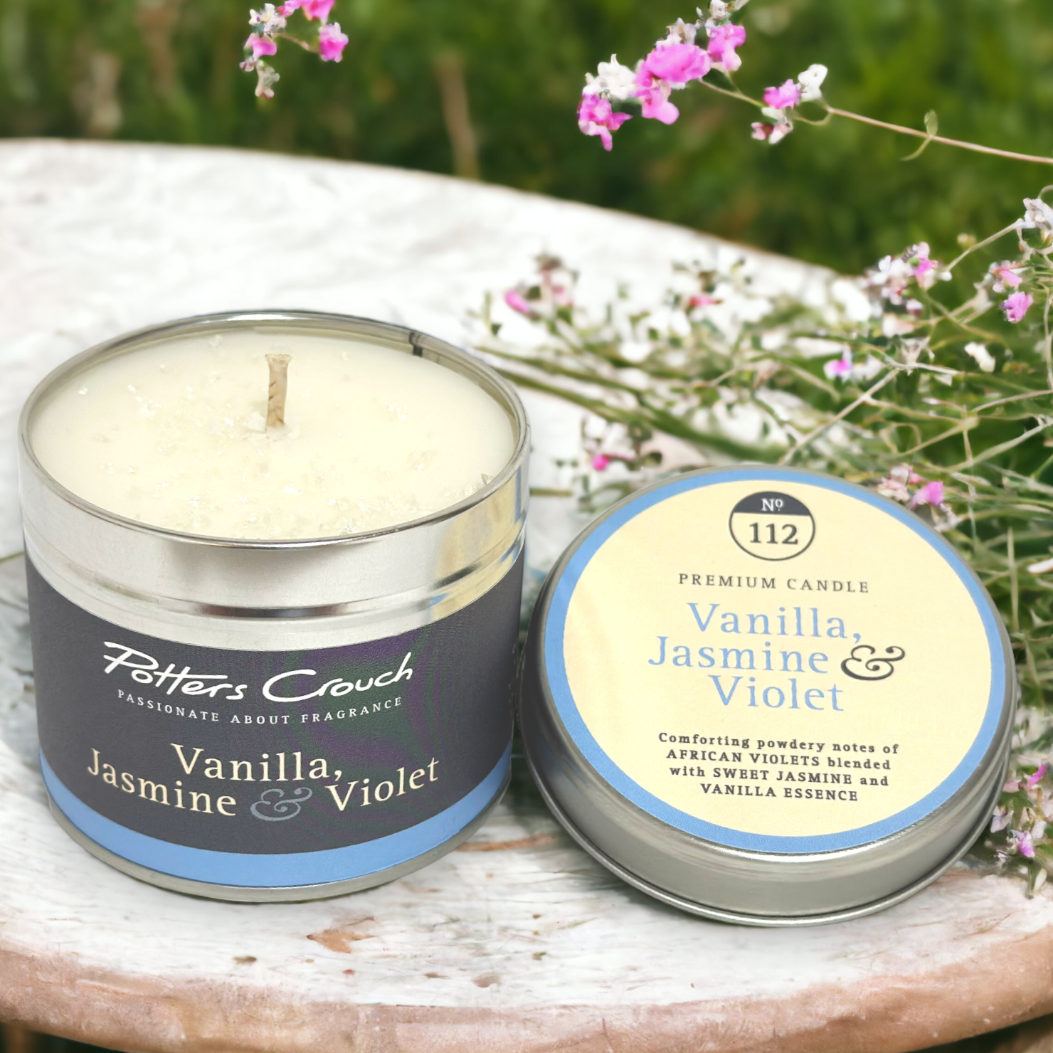 Sweet & comforting with jasmine & violet & a dash of vanilla oil.