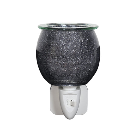 Pewter Sparkle Wall Socket Electric Wax Melt Warmer + Three Free Melts