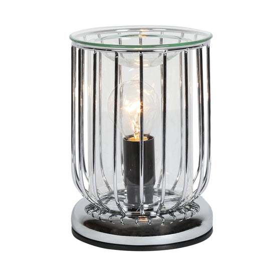 Chrome Bars Electric Wax Melt Warmer + Three Free Melts